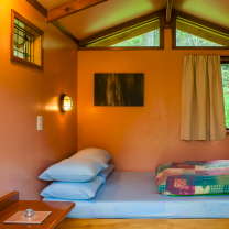 Inside the Brook Cabin at The Tree House